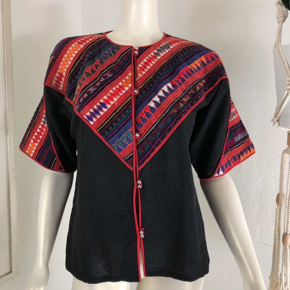 SOLD // Vintage South American  Appliqué Jacket